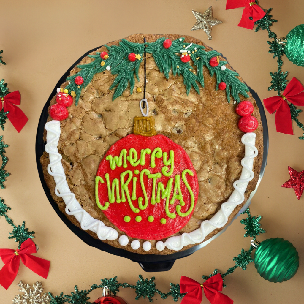 Festive Ornament Cookie Cake