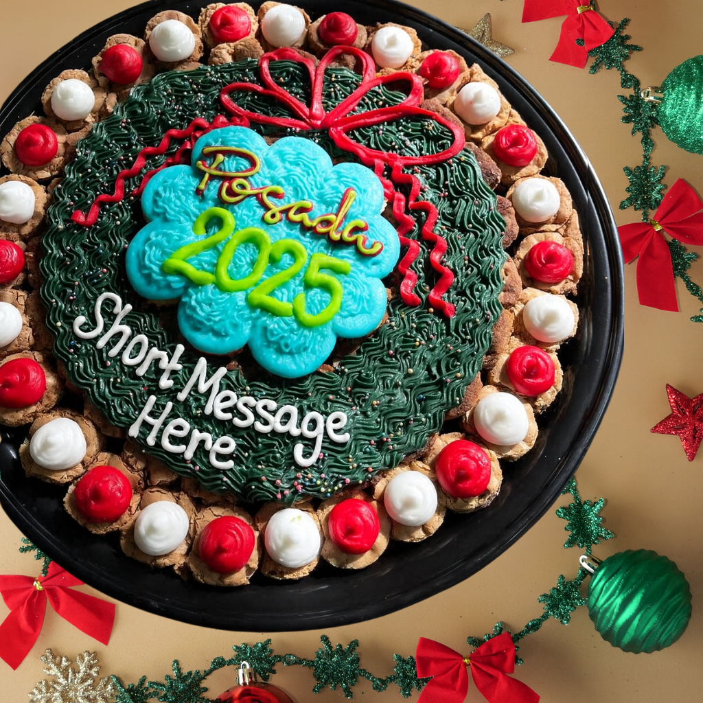 Wreath Mini Cookie Cake Platter