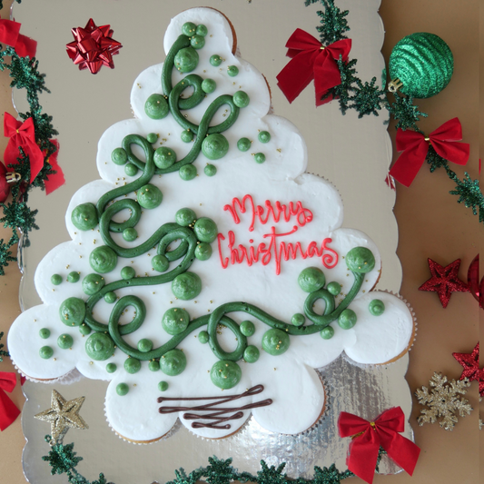 Christmas Tree Cupcake Cake