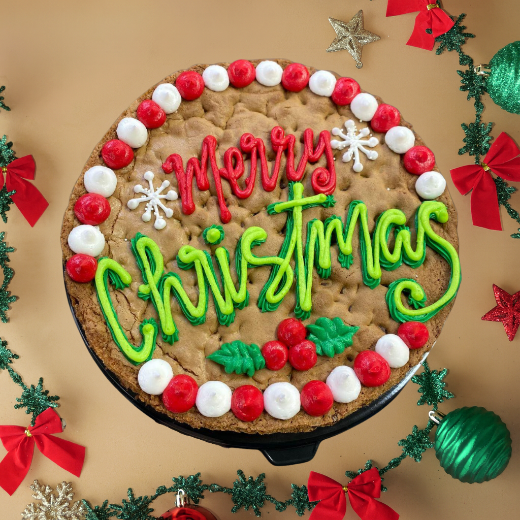 Classic Merry Christmas Cookie Cake